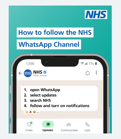NHS launches new WhatsApp channel