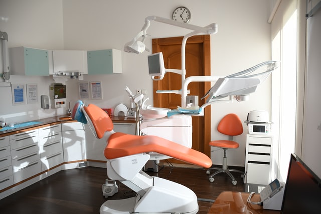 an empty dentist's office